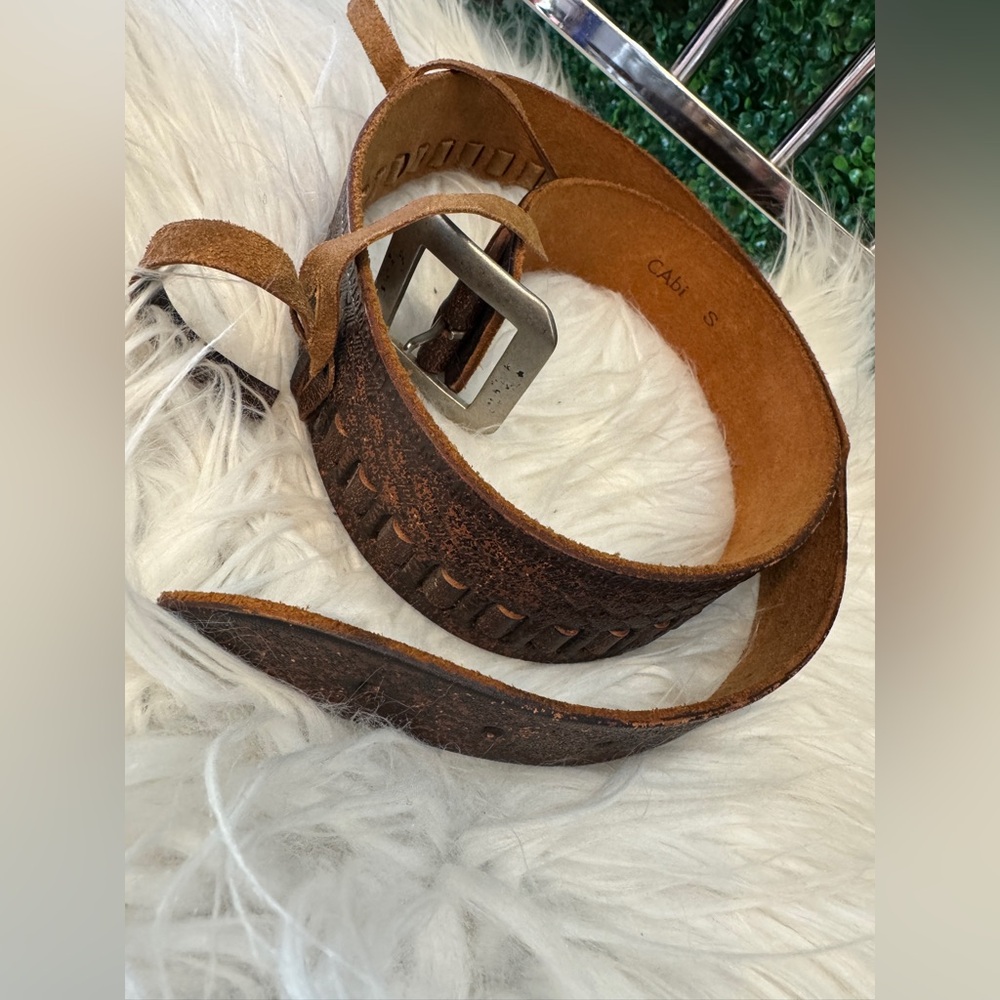 CAbi Western Catridge Style Leather Belt Sz S
